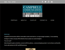 Tablet Screenshot of campbellcommunications.biz